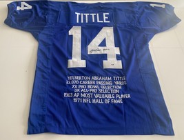 Y.A. Tittle signed jersey PSA DNA - $200.00