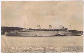 Postcard The Cunard White Star Superliner Queen Mary On War Service - $4.94