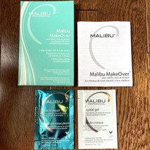 Malibu Makeover Box Kit Crystal Gel Miracle Repair Packets Make Over Hair Cap - £11.23 GBP