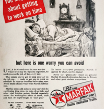 1943 Texaco Gas &amp; Oil Marfax Advertisement Automobilia Vintage Lubricant... - $570.90 MXN