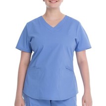 Scrubstar Women&#39;s Core Essentials Stretch V-Neck Scrub Top WM01T893 MEDI... - £9.42 GBP