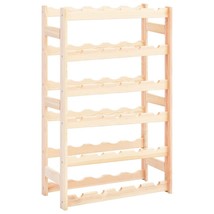 vidaXL Solid Pinewood Wine Rack for 30 Bottles Storage - $86.99