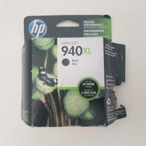 Genuine HP Officejet 940 XL Black Ink Cartridge, Exp. 2016, New Sealed - $12.82