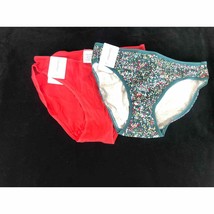 Calvin Klein Woman&#39;s Bikini underwear set of two red green Size S New - $16.19