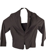 Lane Bryant Brown Blazer Size 14 Women Suit Top Hooks Rayon Jacket Business - $559.53 MXN