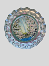 Vintage Lot of 4 Washington DC Souvenir Glass Picture Felt Ashtrays Estate Find - £14.71 GBP