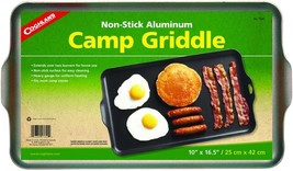 Coghlan&#39;s Two Burner Non-Stick Camp Griddle, 16.5 x 10-Inches Black - £38.53 GBP