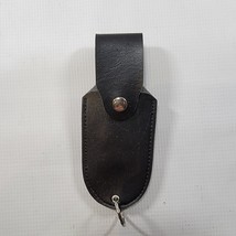 Leather Pepper Spray Knife Flashlight Lighter Belt & Keychain Pouch Case Carrier - £4.51 GBP