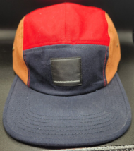 Wesc Brown Red Blue block color baseball hat hypebeast strapback ca39993... - $15.46