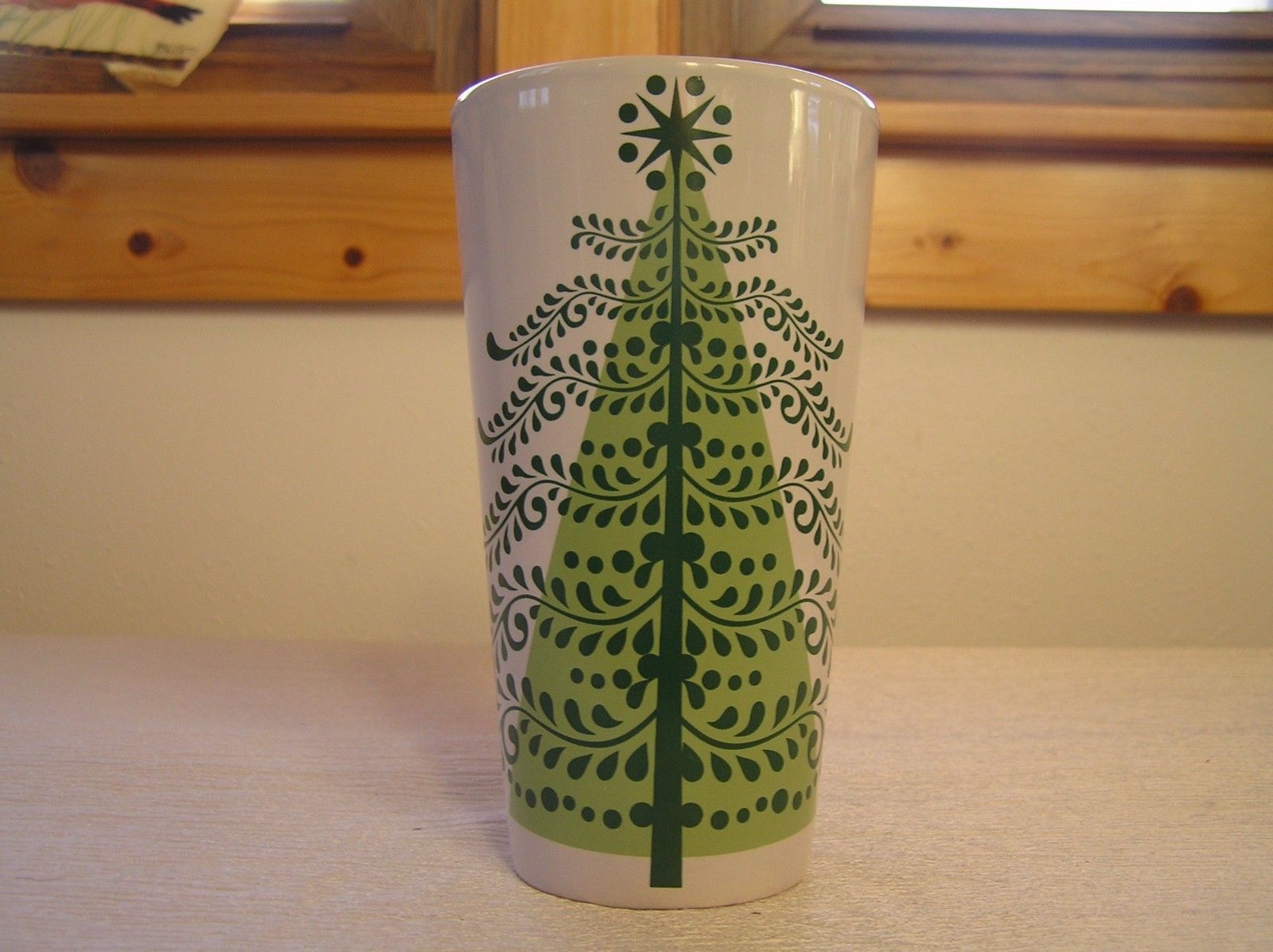 Estate Large Starbucks 2011 White with Tall Christmas Tree Coffee Mug Cup – 6 in - $8.59