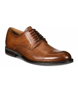 New Alfani Eric Cap Toe Brown Leather Oxfords Mens Dress Shoes - Size 9M - $50.93 CAD
