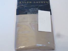 Ralph Lauren 624 Solid Sateen Queen Flat Sheet Cape Tan - $75.79