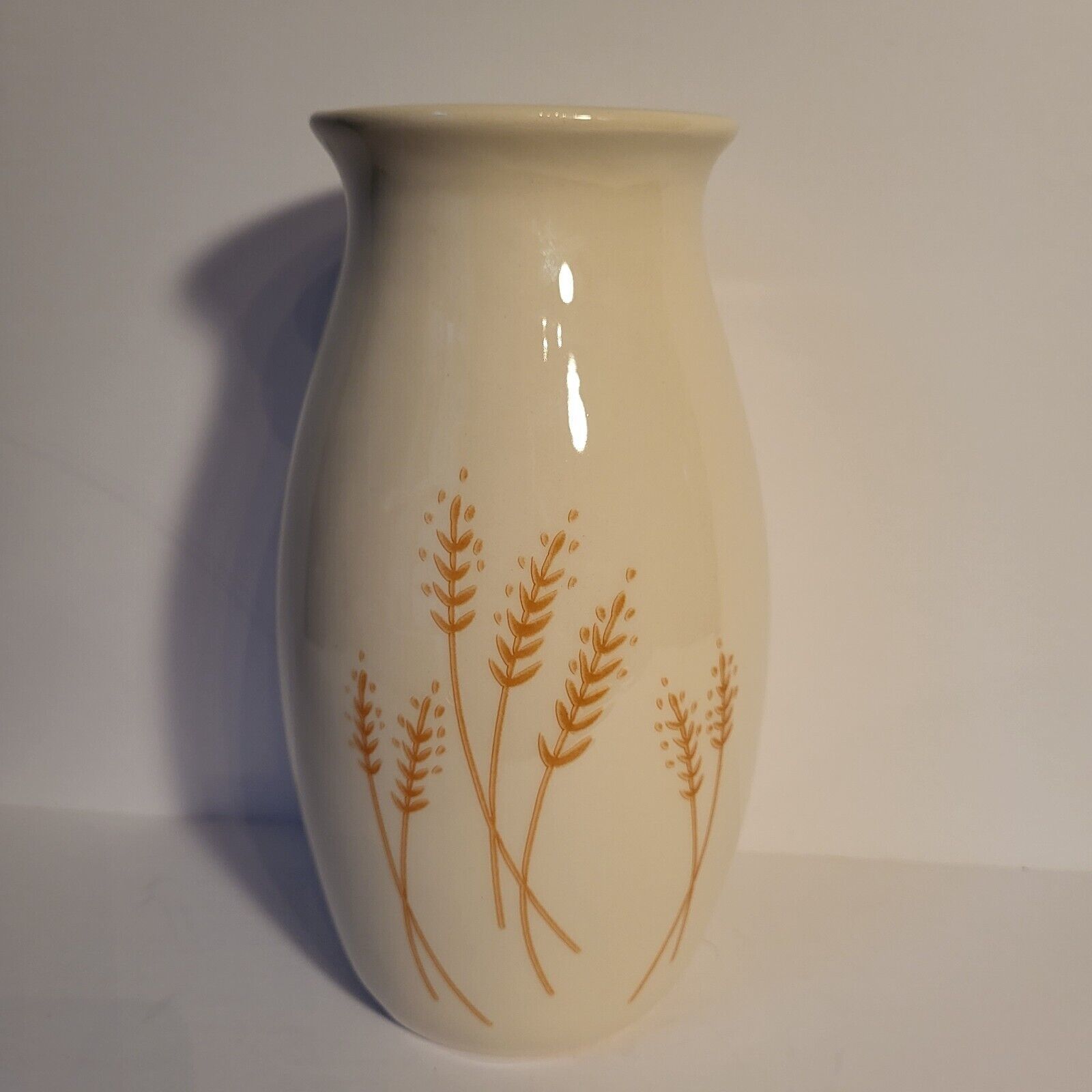 Beige Ceramic Wheat Vase by Ashland from Michael's 9.5" Tall NWT Fall Autumn - $13.98
