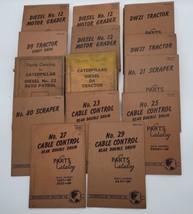 Vintage CAT Caterpillar Tactor Co Parts Catalog Lot of 14 1940s- 50s Diesel  - £77.20 GBP