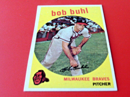 1959 Topps Bob Buhl # 347 Braves Baseball Nm / Mint Or Better !! - £46.92 GBP