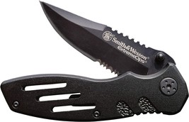 Smith &amp; Wesson SWA24S Extreme Ops Clip Point Liner Lock Folding Pocket Knife - £32.88 GBP