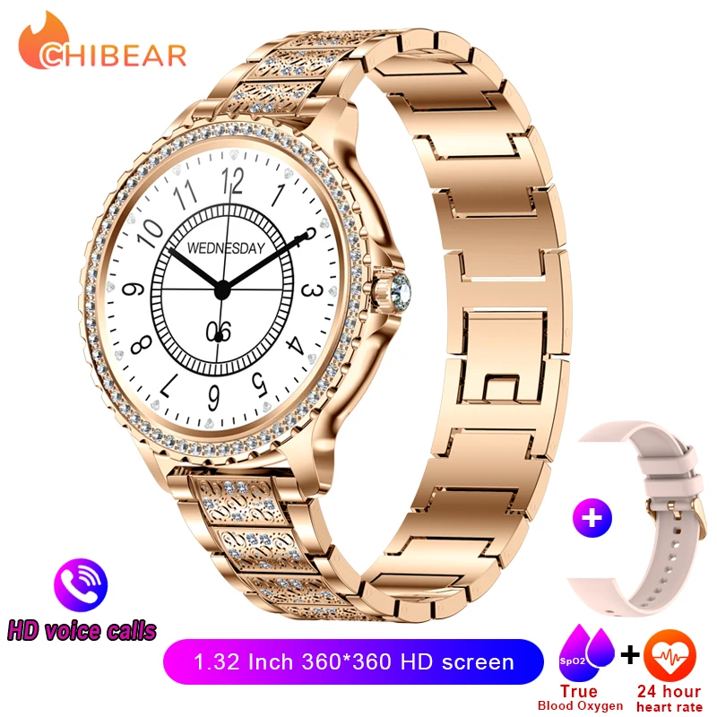 New Fashion Women Bluetooth Call Smart Watch 1.32&quot; AMOLED 360*360 HD Scr... - $72.71