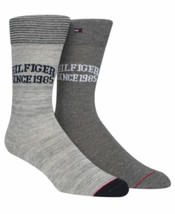 Tommy Hilfiger Men&#39;s 2-pk. Premium Blend Logo Socks Gray Heather Size  7-12 - €11,15 EUR