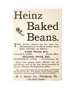 Heinz Baked Beans 1897 Advertisement Victorian Pittsburgh Pennsylvania A... - €17,30 EUR Heinz Baked Beans 1897 Advertisement Victorian Pittsburgh Pennsylvania A... - €17,30 EUR