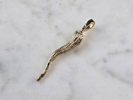 Mens 10k Yellow Gold Italian Horn Pendant 3.2g E4251 - $7,340.40 MXN