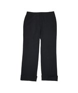 Alfani Cuffed Ankle Pants 4 Womens Black Comfort Waist Stretch Casual Ca... - $470.22 MXN