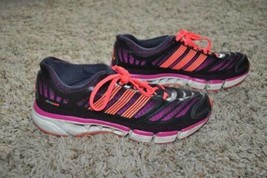 Womens Sneakers Adidas Climacool Black Purple Pink Athletic Running Shoes-size 6 - £12.73 GBP
