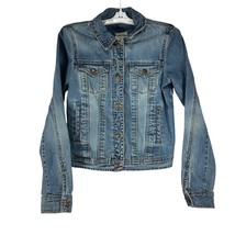 Abercrombie Youth Girls Denim Jacket Size L Blue - £11.91 GBP