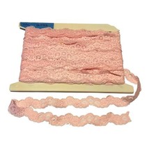 Vtg Lot Scalloped Floral Lingerie Panty Trim Talon Pink Floral Roll 58yds 1.25” - £34.25 GBP