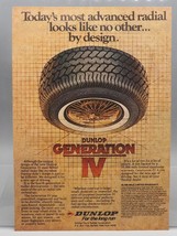 Vintage Ad Print Design Advertising Dunlop Radial Tires - £10.16 GBP