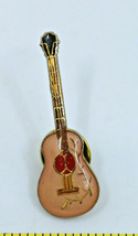 Acoustic Guitar Musical Instrument Collectible Pinback Pin Button Vintage - £8.98 GBP