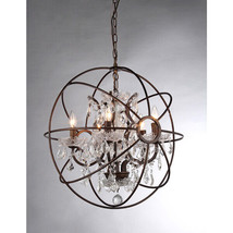 Warehouse of Tiffany RL8060A Planetshaker Antique Bronze Spherical Chandelier - £345.64 GBP