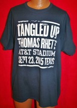 THOMAS RHETT 2015 Tangled Up Concert Tour CREW T-SHIRT XL AT&amp;T Stadium T... - $17.81
