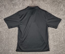 PGA Tour Shirt Men Medium Black Short Sleeve Textured Golf Polo Athletic... - £11.01 GBP