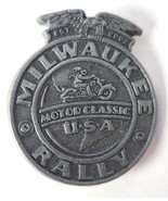 Harley Davidson Motorcycle MILWAUKEE RALLY Motor Classic USA Est 2002 Ve... - £8.87 GBP