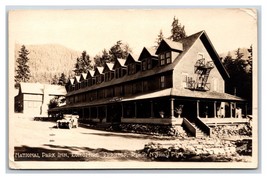 RPPC Inn at Longmire Springs Mount Rainier National Park WA 1924 Postcard R22 - £11.23 GBP