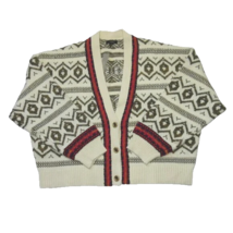 NWT J.Crew Diamond Fair Isle Lambswool Blend Boxy Cardigan Sweater XS - £125.91 GBP