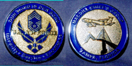 USAF MACDILL AFB CHIEF MSGT GROUP COIN &quot;Our Word Is Our Bond!&quot; SHOWS SKY... - $24.74