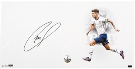 Christian Pulisic Autographed &quot;Usa&quot; White Out 14&quot; X 28&quot; Photograph Panini Le 110 - £314.56 GBP