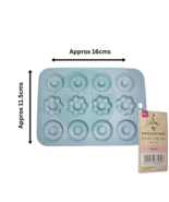 Daiso Japan Silicone Chocolate Mold - 12 Unique Donut Shapes - Blue - €22,12 EUR