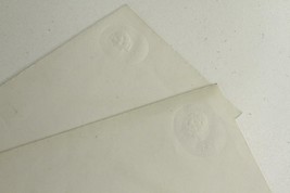 Vintage US Postal Stamp History 2PC Lot 5 Cent LINCOLN Embossed Albino Envelopes - £8.79 GBP