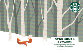 Starbucks 2020 Red Fox Recyclable Collectible Gift Card New No Value - £1.59 GBP