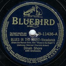 Bluebird 78 #11436 - Dinah Shore &quot;Blues In The Night&quot; &amp; &quot;Sometimes&quot; - Vocadances - £4.72 GBP