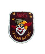 BSA Patch 1971 Scout Circus St. Clair District Clown VGC Scarce - $12.00