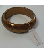 Vintage Charter Club Brown/Bronze Tone Textured Bangle Bracelet - $30.20 CAD
