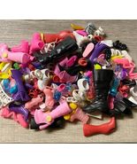 Fashion Doll Dress-UP-100 Pairs of Mix Lot Fashion Doll Shoes-Boots, Tennis, Hee - $24.00