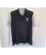 Columbia Golf men&#39;s Omni-Freeze Zero Forged polo shirt Medium black gray - $17.59