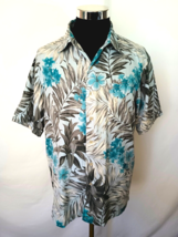 Van Heusen Studio Island Casual Shirt Mens Size Large Tropical Hawaiian Aloha - £12.74 GBP