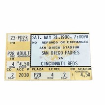 5/31/1980 Cincinnati Reds vs San Diego Padres Johnny Bench RBI, O Smith 2B 2H - $10.00