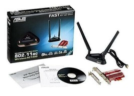 Asus PCE-AC56 AC1300 Dual-Band Wireless PCI-E Adapter - New &amp; Sealed! - £14.06 GBP