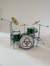 Axe Heaven John Bonham Zep Tribute Green Sparkle Ludwig Mini Drum Kit Model For - £48.78 GBP